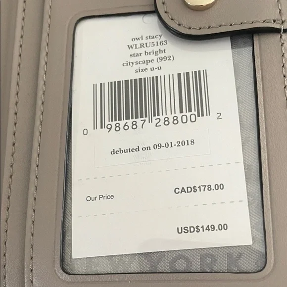 Kate Spade Gray Owl Embellished Wallet - Picture 6 of 6